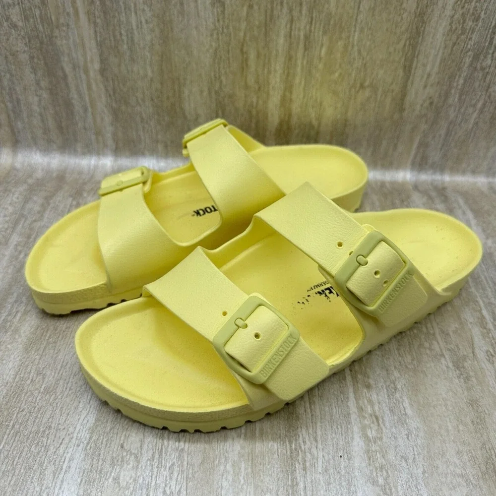 BIRKENSTOCK Arizona Essentials EVA Sandals 9 Slipper Popcorn Yellow